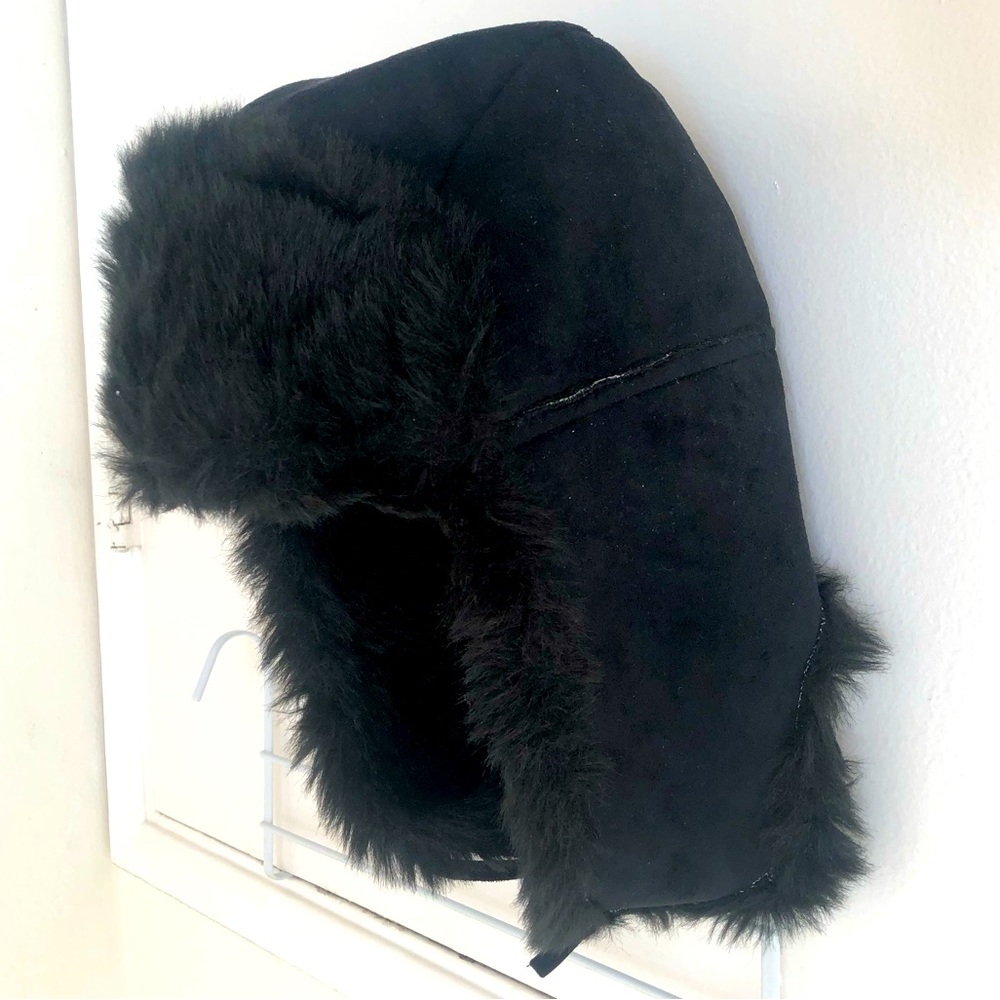 Winter trapper faux fur hat